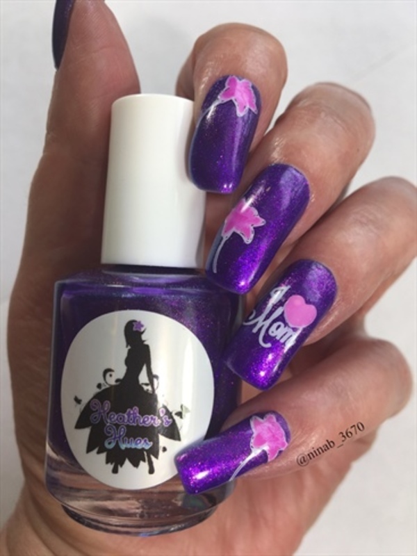 purple nails. 55+ Cute Mother's Day Nails Designs That Make Your Mom Happy - 28