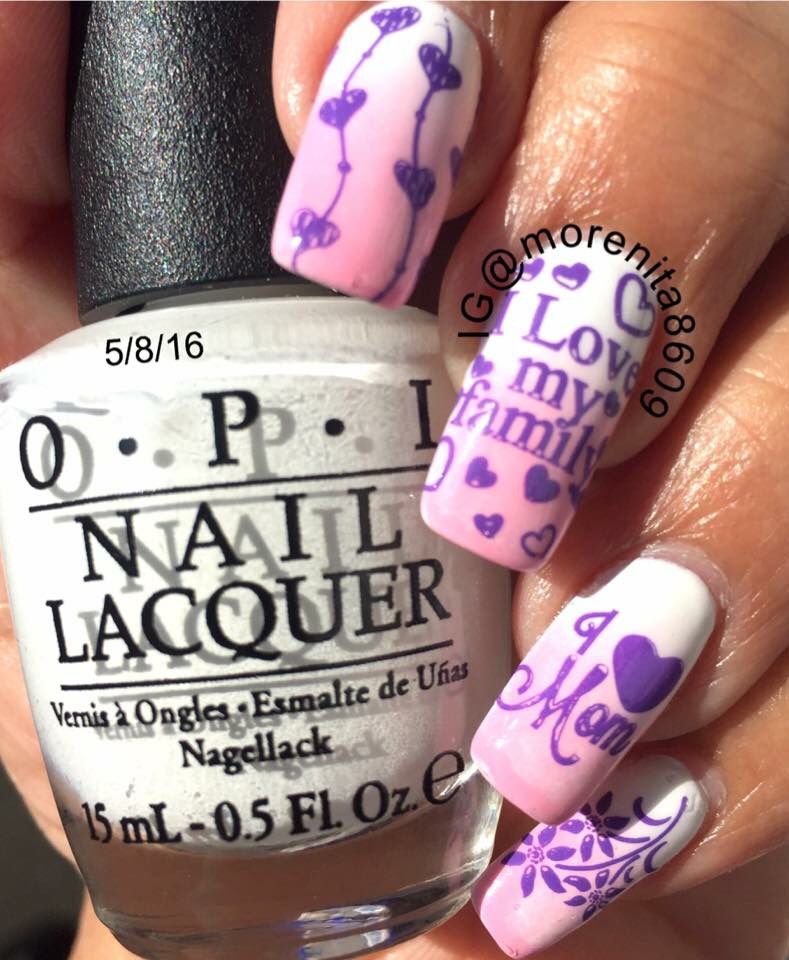 purple. 55+ Cute Mother's Day Nails Designs That Make Your Mom Happy in 2022