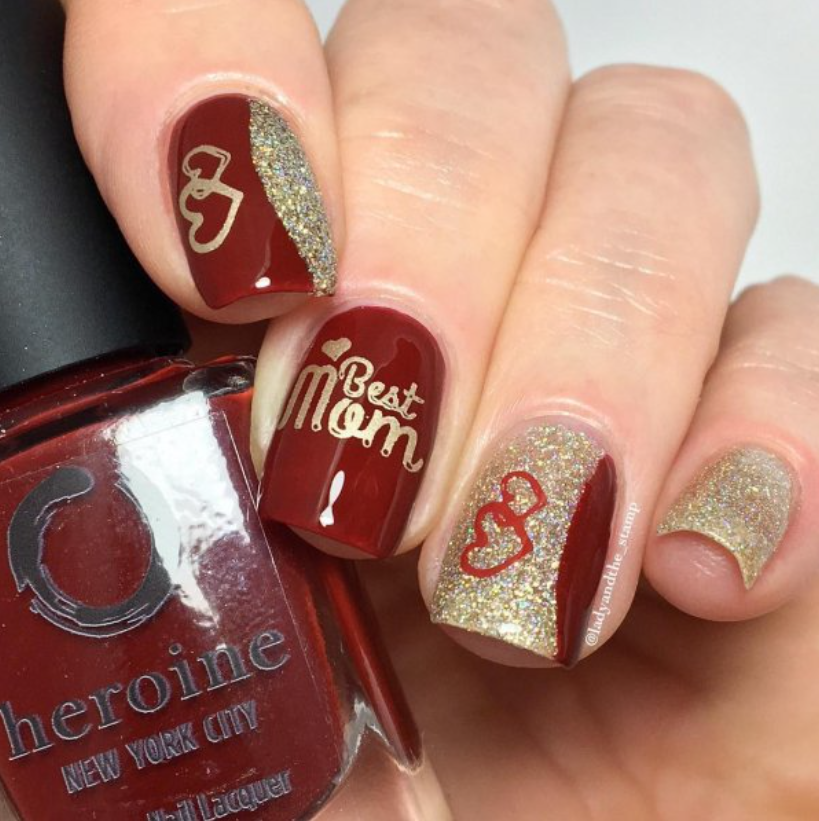 red nails 1 55+ Cute Mother's Day Nails Designs That Make Your Mom Happy - 38