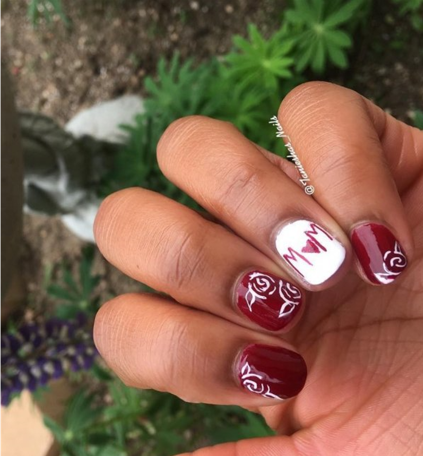 red nails 2 55+ Cute Mother's Day Nails Designs That Make Your Mom Happy - 42