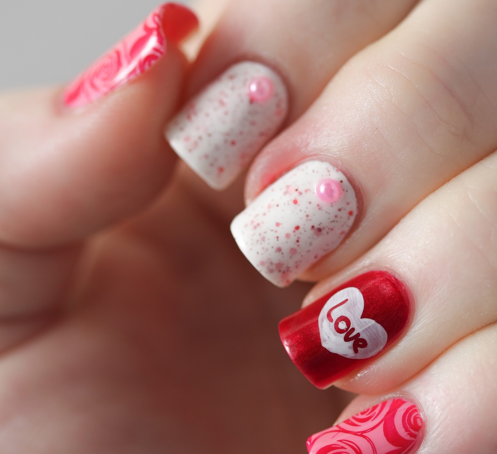 red nails. 55+ Cute Mother's Day Nails Designs That Make Your Mom Happy - 43