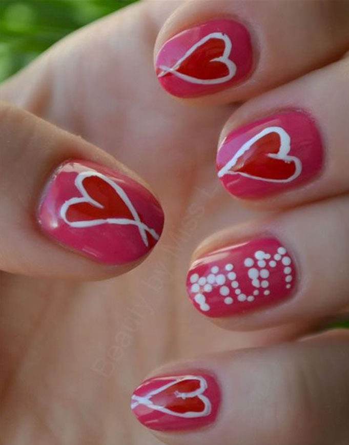 red nails 55+ Cute Mother's Day Nails Designs That Make Your Mom Happy - 37
