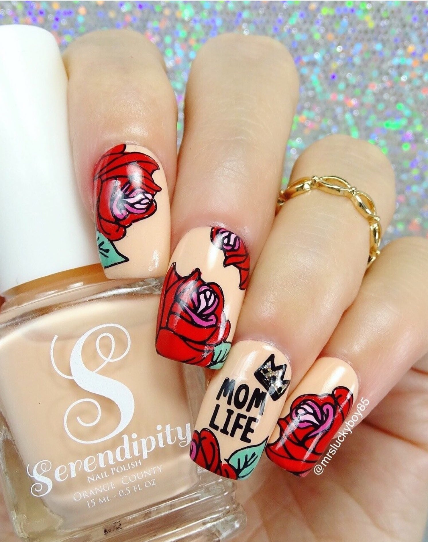 rose nails. 55+ Cute Mother's Day Nails Designs That Make Your Mom Happy - 1