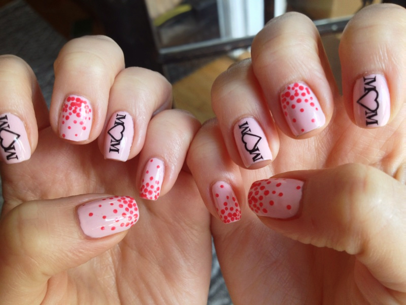 simple design.. 1 55+ Cute Mother's Day Nails Designs That Make Your Mom Happy - 47