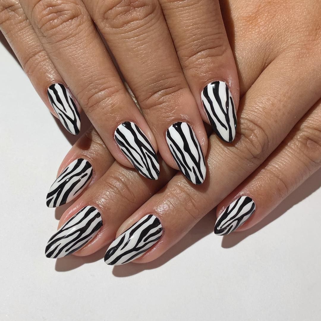 Black-and-White-Design.. Top 70+ Most Luxurious Nail Design Ideas in 2022