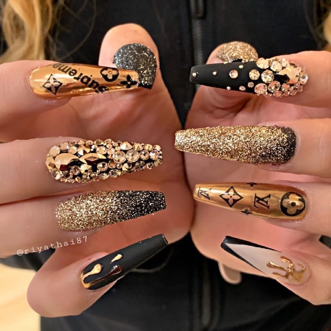 Branded-Luxury-Nails Top 70+ Most Luxurious Nail Design Ideas in 2022