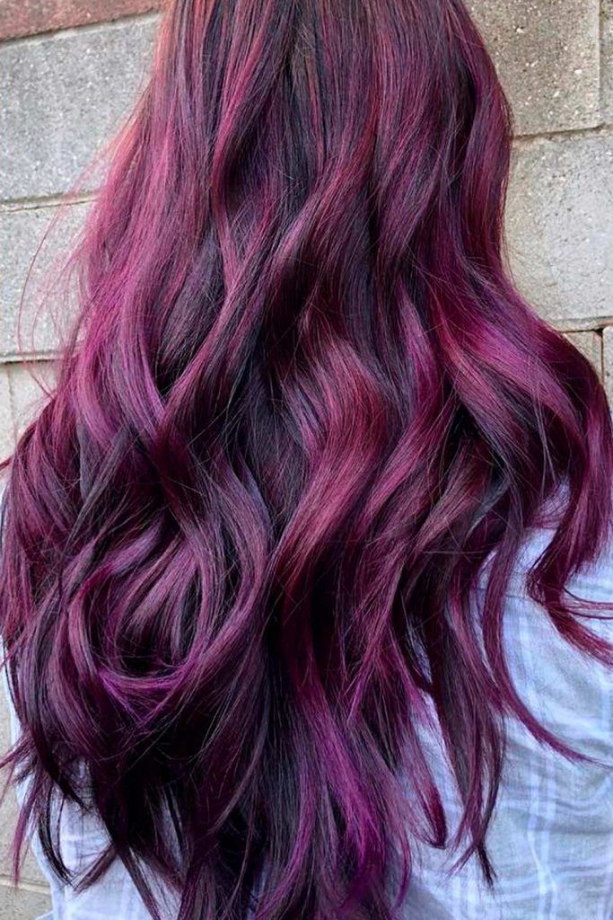 Burgundy-Hair-Color.. Top 75+ Hair Color Ideas for Women in 2022