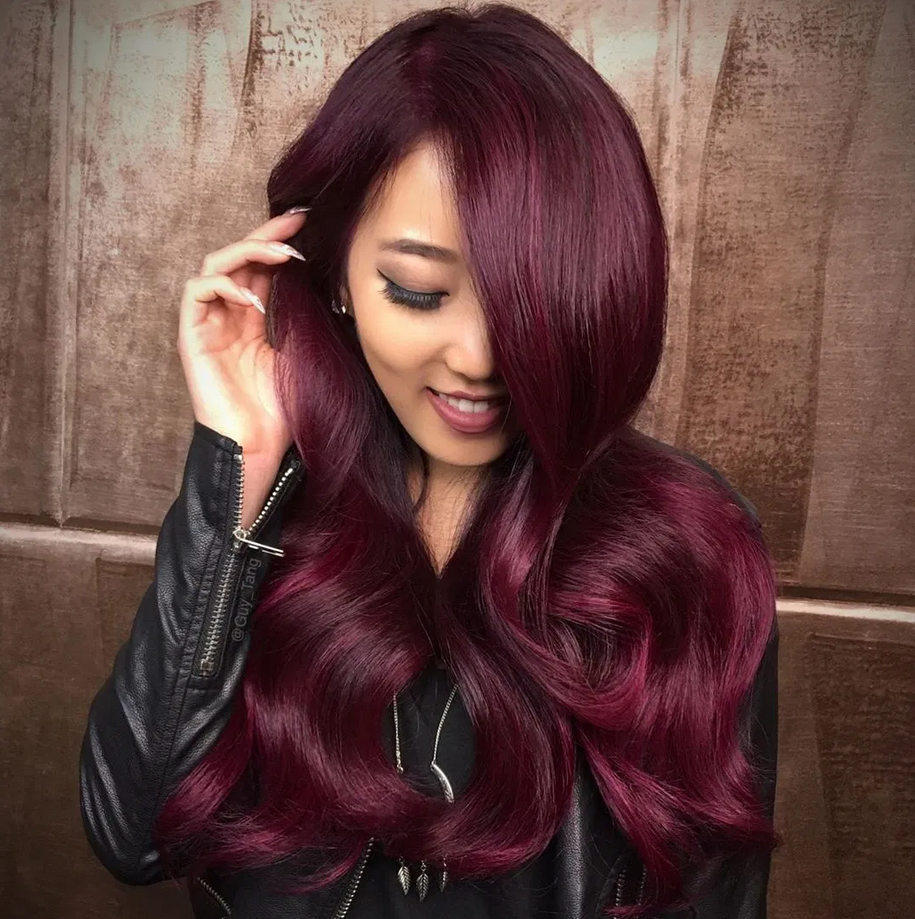 Top 75+ Hair Color Ideas for Women 45 Burgundy Hair Top 75+ Hair Color Ideas for Women - 40