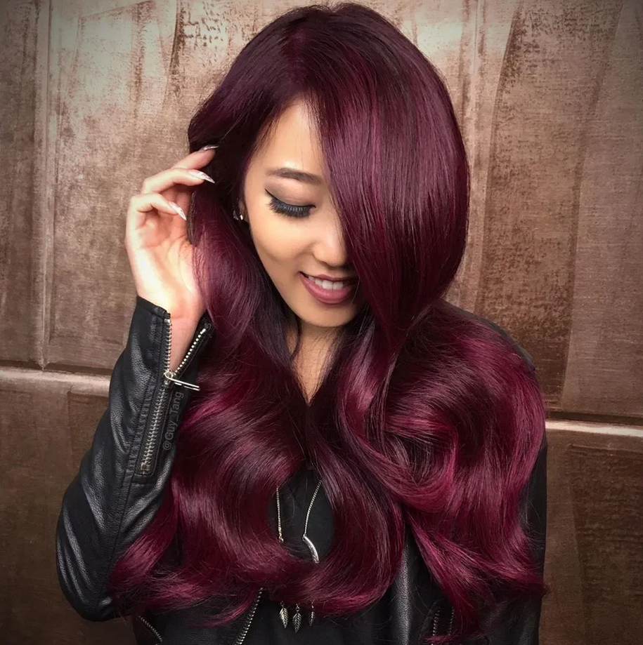 Burgundy-Hair Top 75+ Hair Color Ideas for Women in 2022