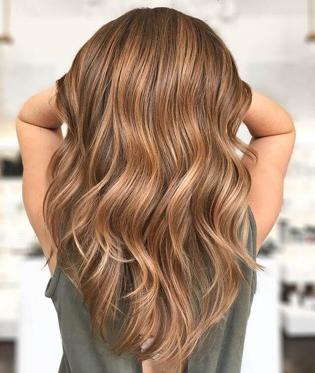 Caramel-Highlights.. Top 75+ Hair Color Ideas for Women in 2022