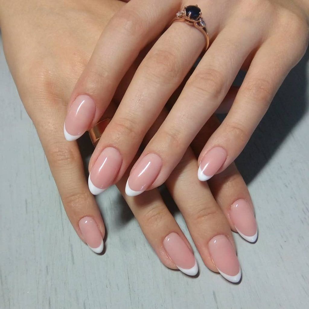Classic French Manicure.. Top 80+ Easiest Spring Nail Designs - 26