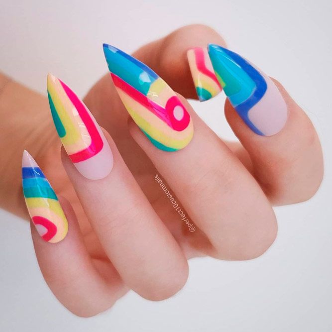 Colorful Luxury Nails 1 Top 70+ Most Luxurious Nail Design Ideas - 32