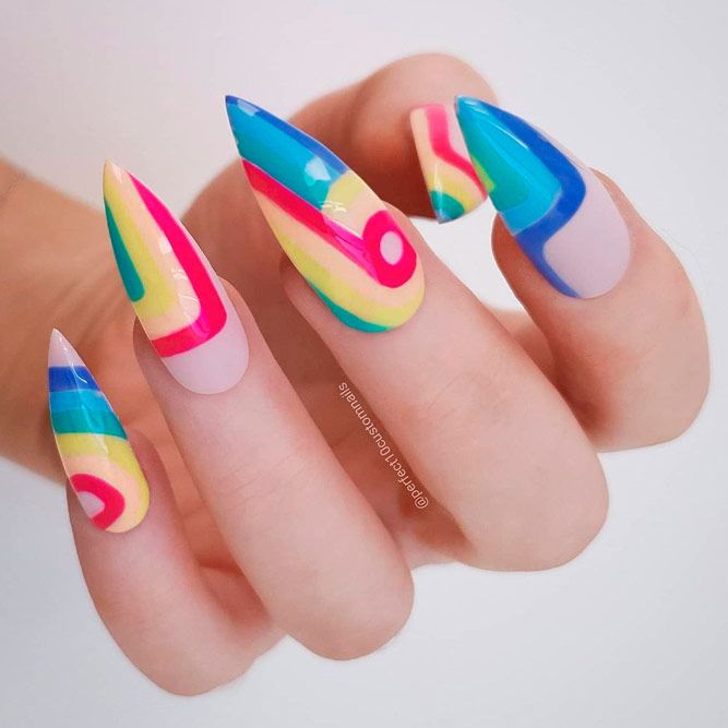 Colorful-Luxury-Nails-1 Top 70+ Most Luxurious Nail Design Ideas in 2022