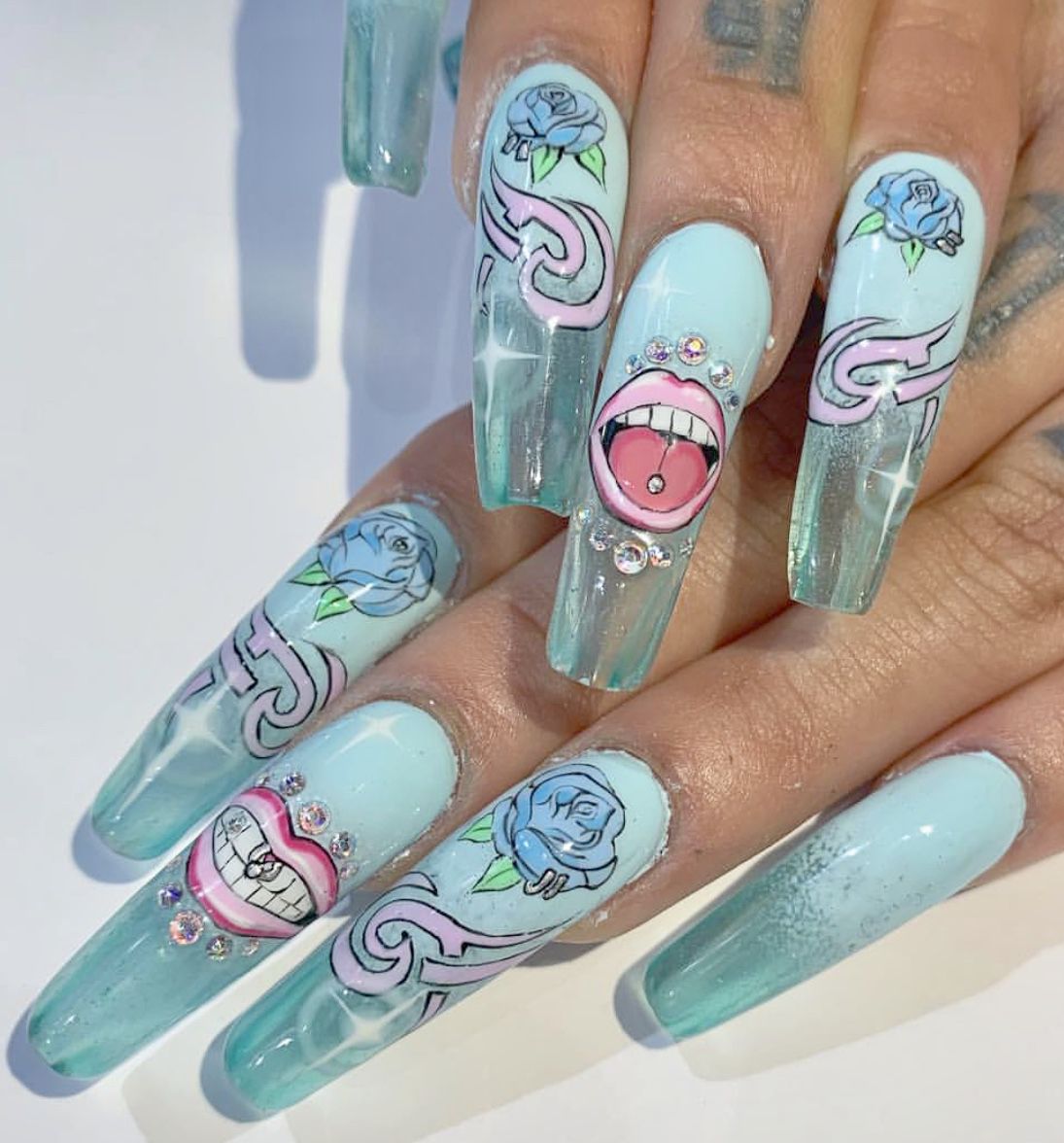 Colorful-Luxury-Nails-2 Top 70+ Most Luxurious Nail Design Ideas in 2022