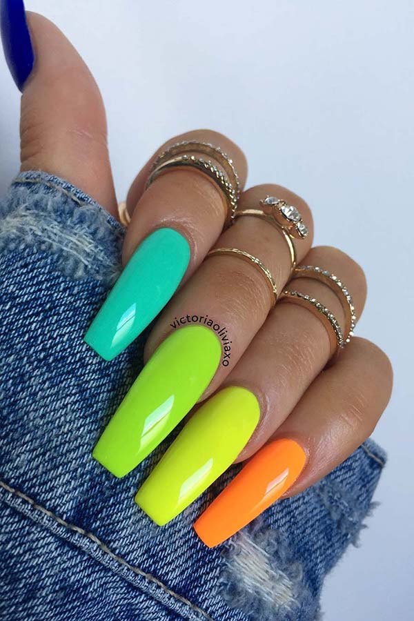 Top 80+ Easiest Spring Nail Designs 39 Colorful Nails. 1 Top 80+ Easiest Spring Nail Designs - 35