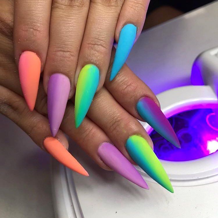 Colorful Nails.. 2 Top 80+ Easiest Spring Nail Designs - 36