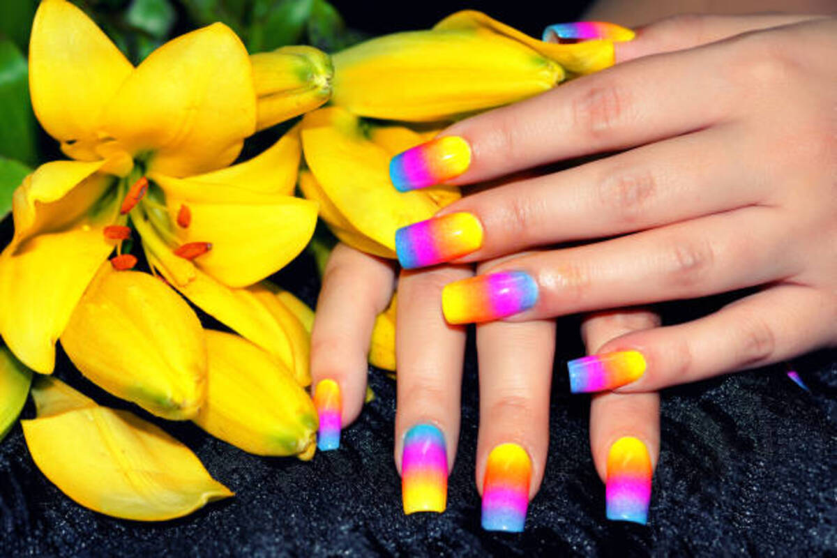 Colorful Nails.. 3 Top 80+ Easiest Spring Nail Designs - 37