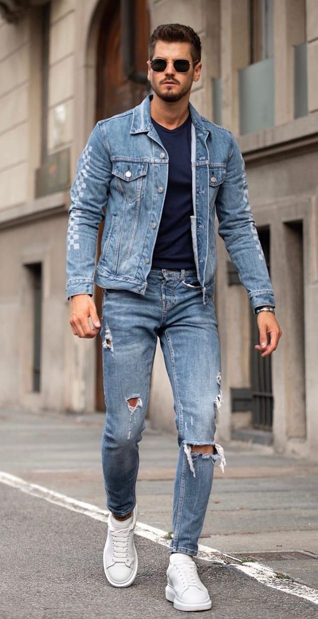 Denim-Jacket. 65+ Best Spring & Summer Men's Outfit Ideas for 2022