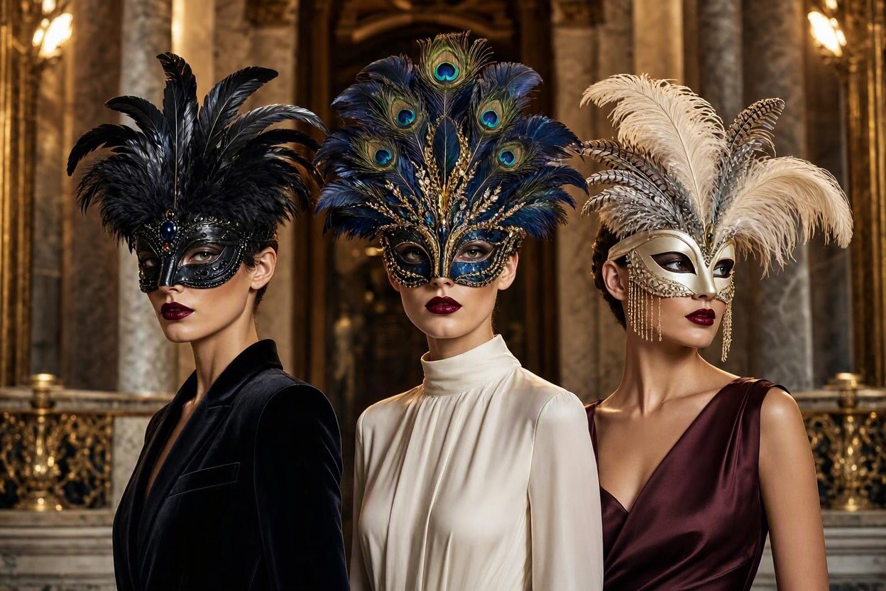 15 Most Stylish Masquerade Masks 5 Dramatic Feathered Masks for a Statement Making Look 15 Most Stylish Masquerade Masks - 4