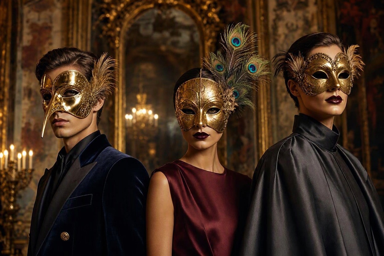 15 Most Stylish Masquerade Masks 15 Gold Masks with Feather Accents for Dramatic Glamour 15 Most Stylish Masquerade Masks - 14