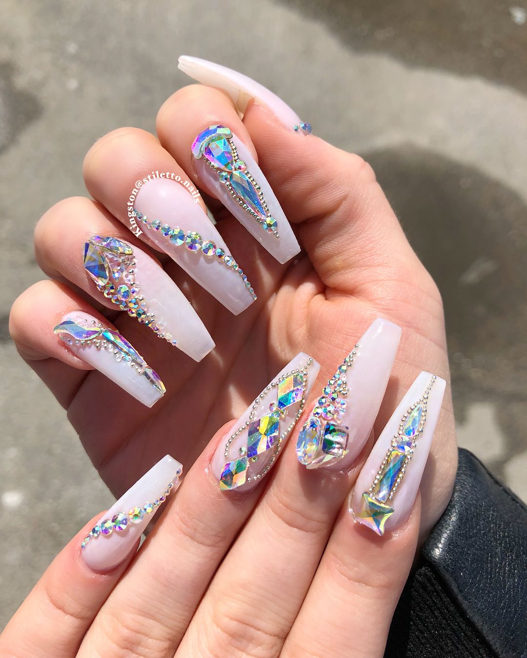 Jeweled Luxury Nails. 1 Top 70+ Most Luxurious Nail Design Ideas - 25