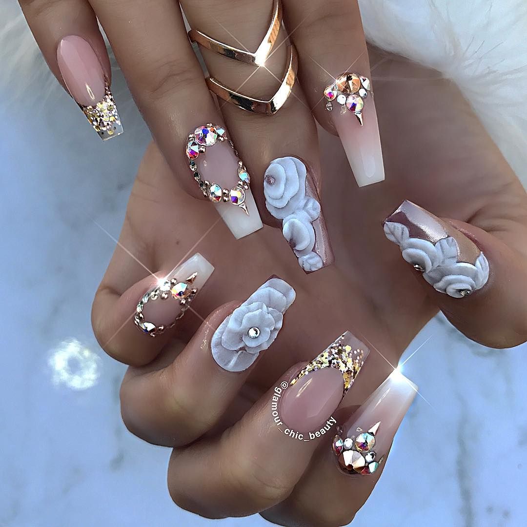 Jeweled-Luxury-Nails. Top 70+ Most Luxurious Nail Design Ideas in 2022