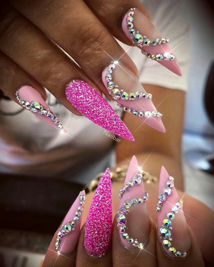 Jeweled-Luxury-Nails Top 70+ Most Luxurious Nail Design Ideas in 2022