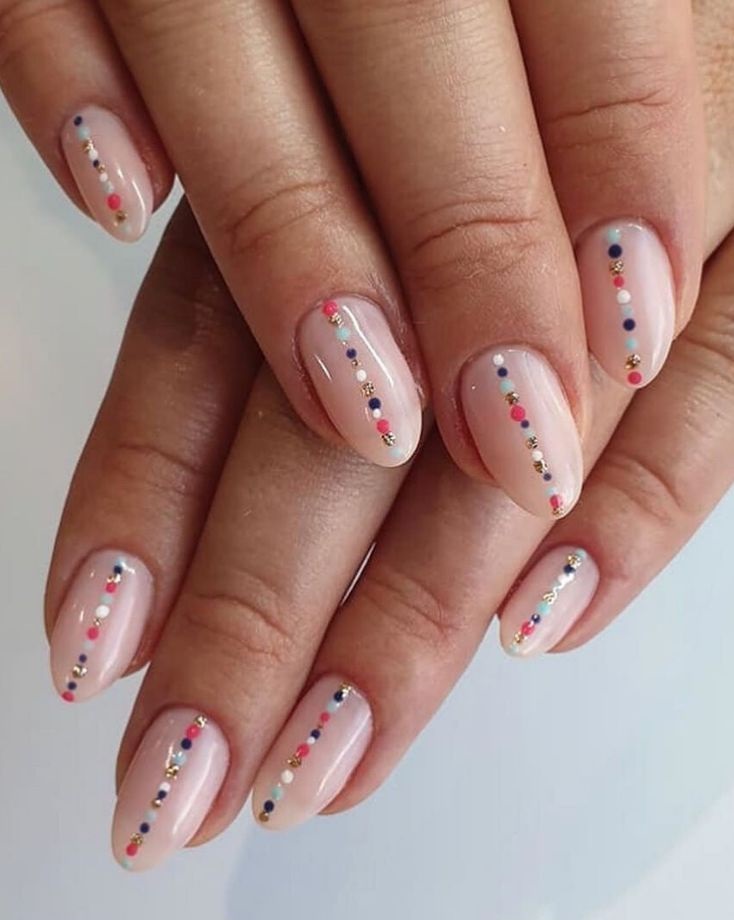 Minimalist-Spring-Nail-Art.. Top 80+ Easiest Spring Nail Designs For 2022
