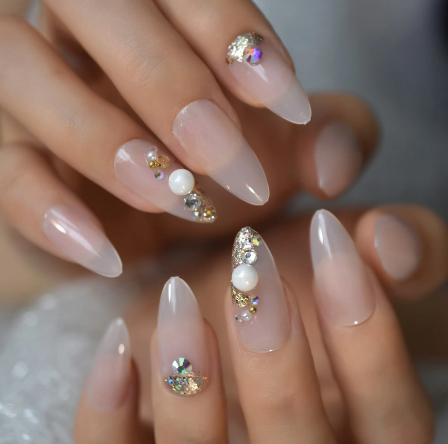 Pearly Luxury Nails Top 70+ Most Luxurious Nail Design Ideas - 9