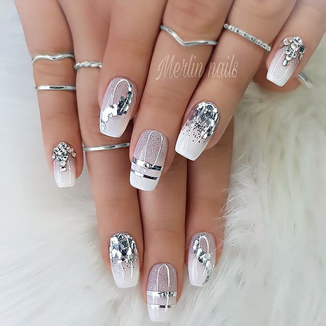 Shimmery Luxury Nails 2 Top 70+ Most Luxurious Nail Design Ideas - 18