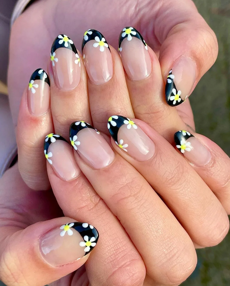 daisy nail tips