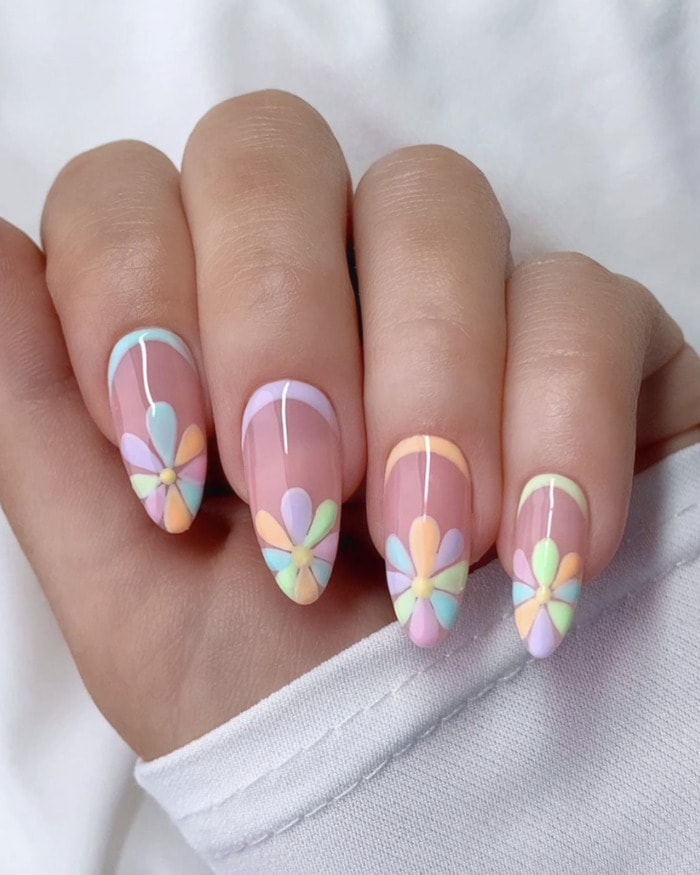 dsaisy tips. Top 80+ Easiest Spring Nail Designs - 3