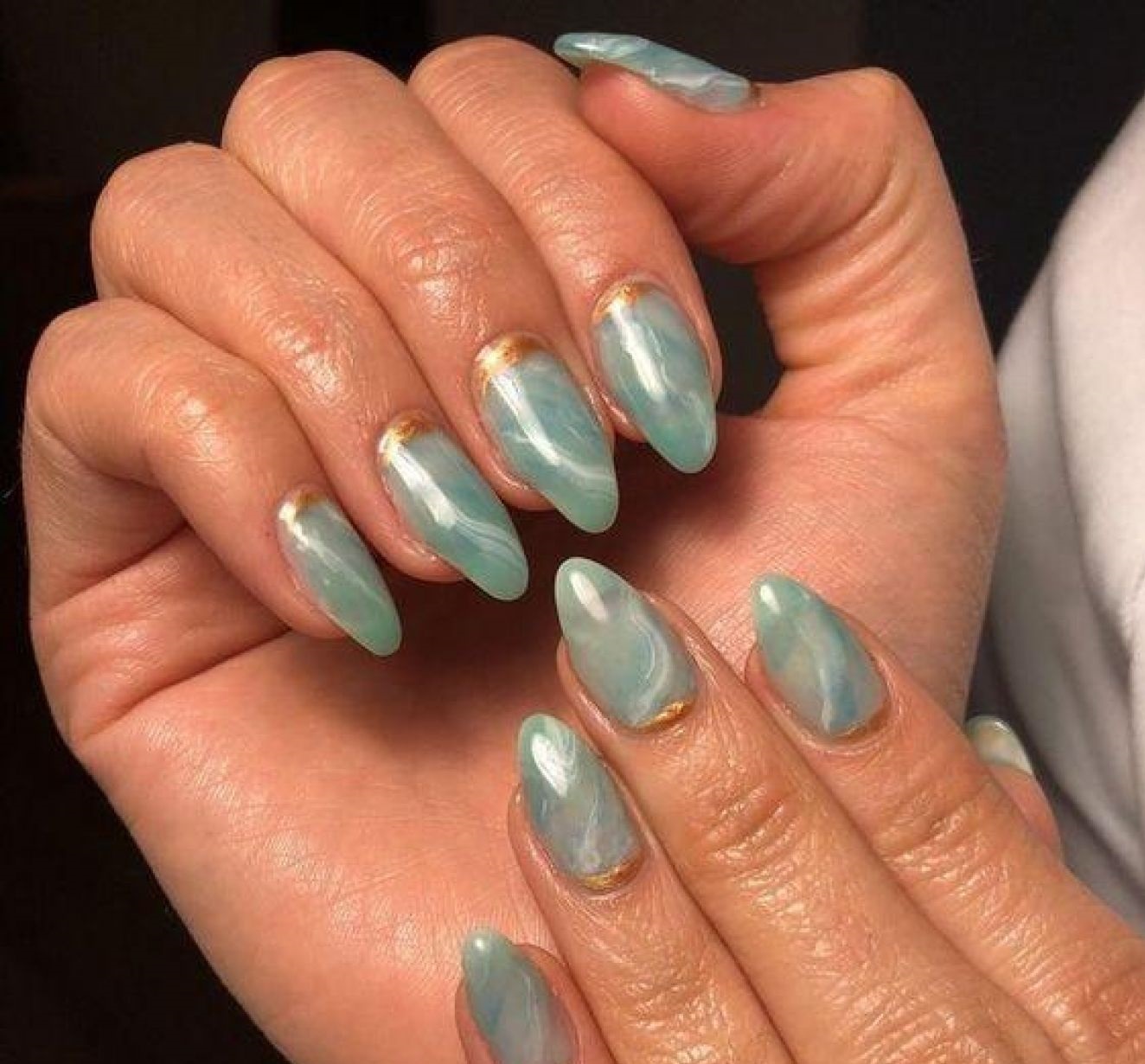 Top 80+ Easiest Spring Nail Designs 16 marble. Top 80+ Easiest Spring Nail Designs - 14