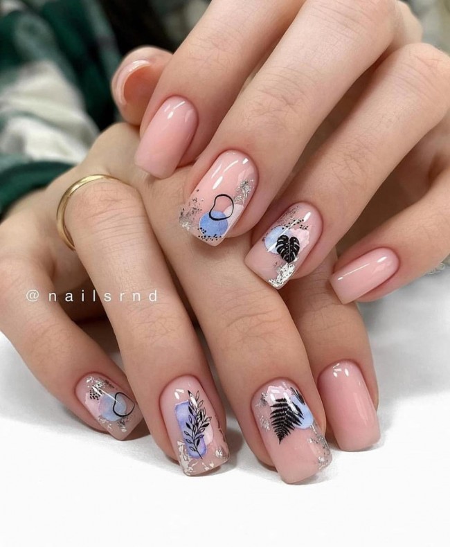 Top 80+ Easiest Spring Nail Designs 68 nude Top 80+ Easiest Spring Nail Designs - 64