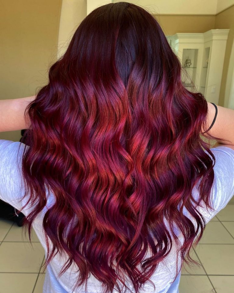 red-ombre Top 75+ Hair Color Ideas for Women in 2022