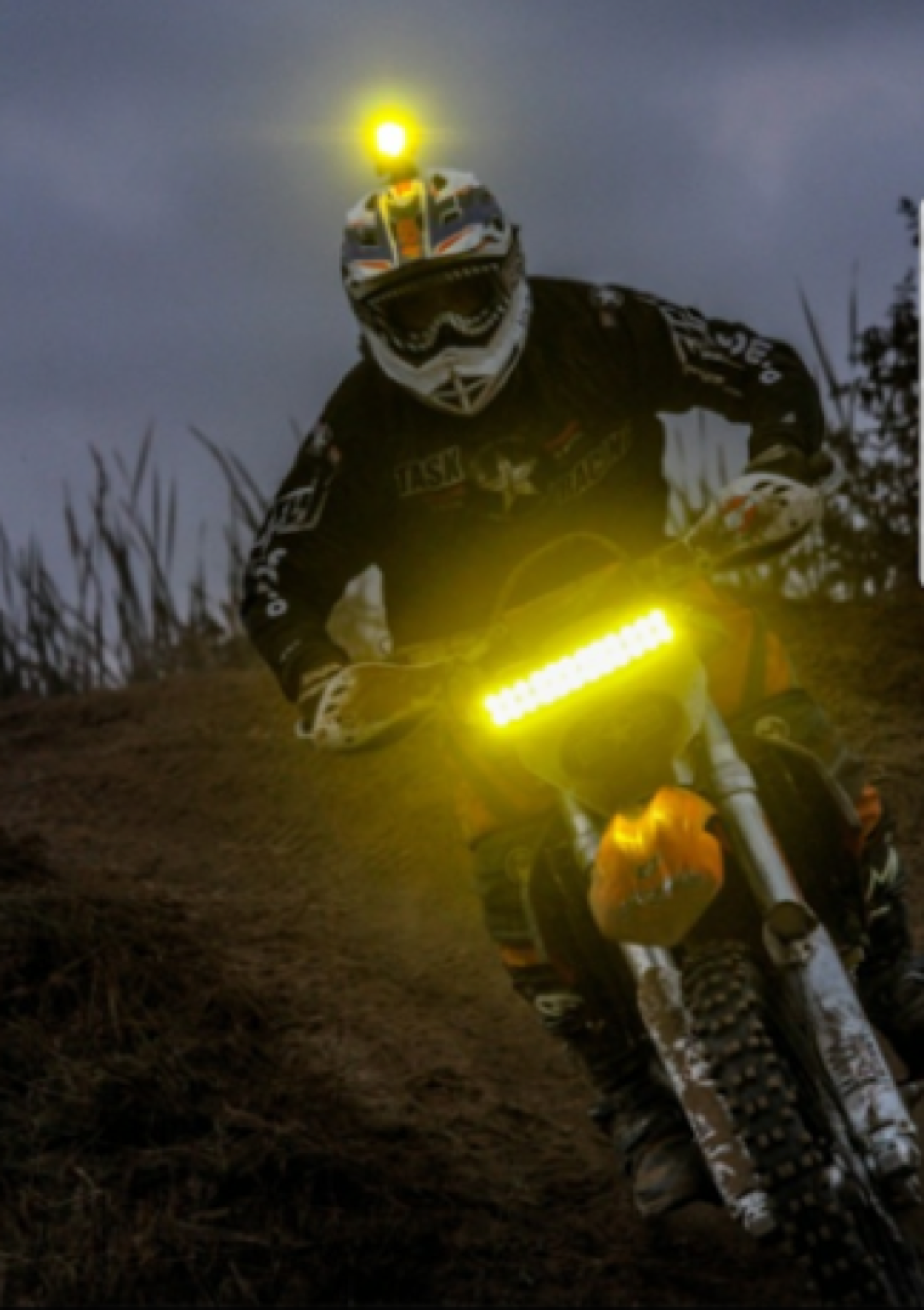 Bar-End-Lights Top 6 Bike Accessories While Riding Dirt Bike at Night
