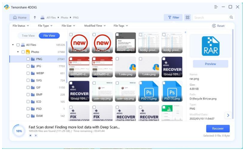 Tenorshare 4DDiG Launch Brand New 9.0 Version 6 fast scan Tenorshare 4DDiG Launch Brand New 9.0 Version - 3
