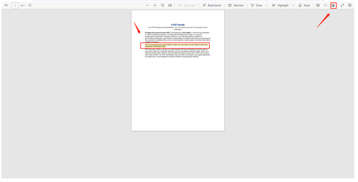 Click-the-highlighted-part How to Remove Highlight from PDF Easily and Fast 2022