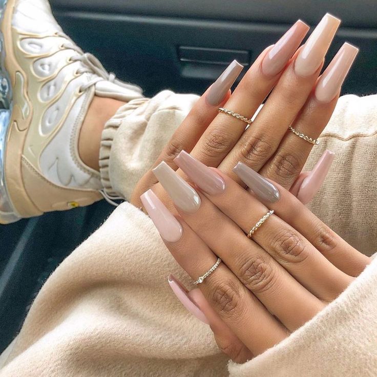 Nude Nails. Hottest 70+ Spring Nail Colors - 15