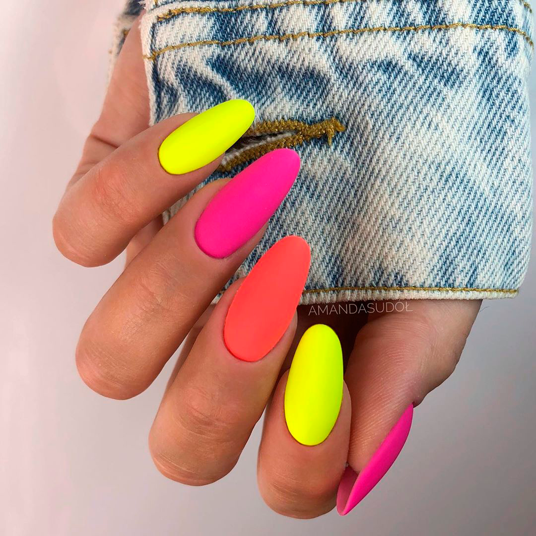 neon. Hottest 70+ Spring Nail Colors - 2
