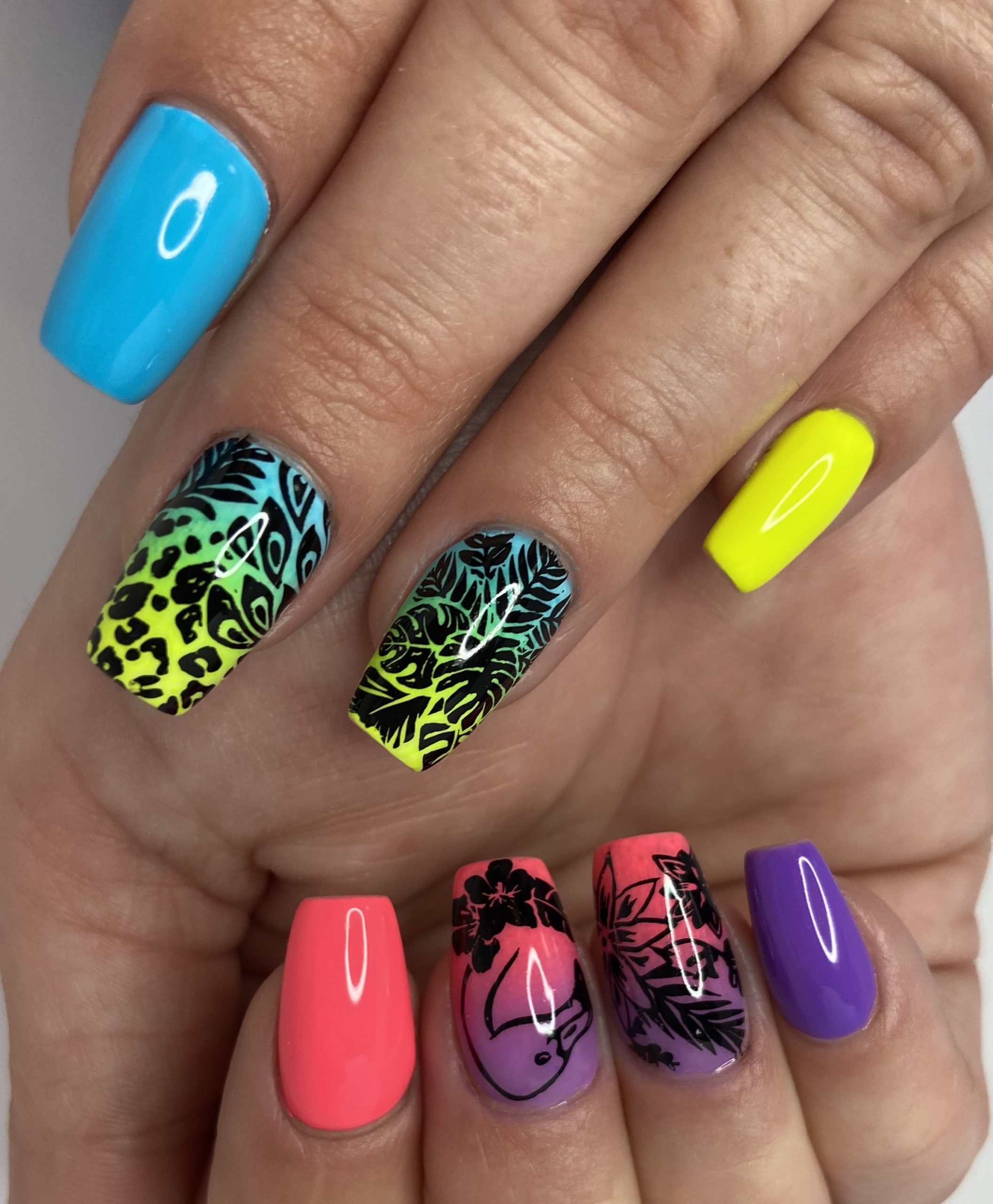 vibrant neon. Hottest 70+ Spring Nail Colors - 5