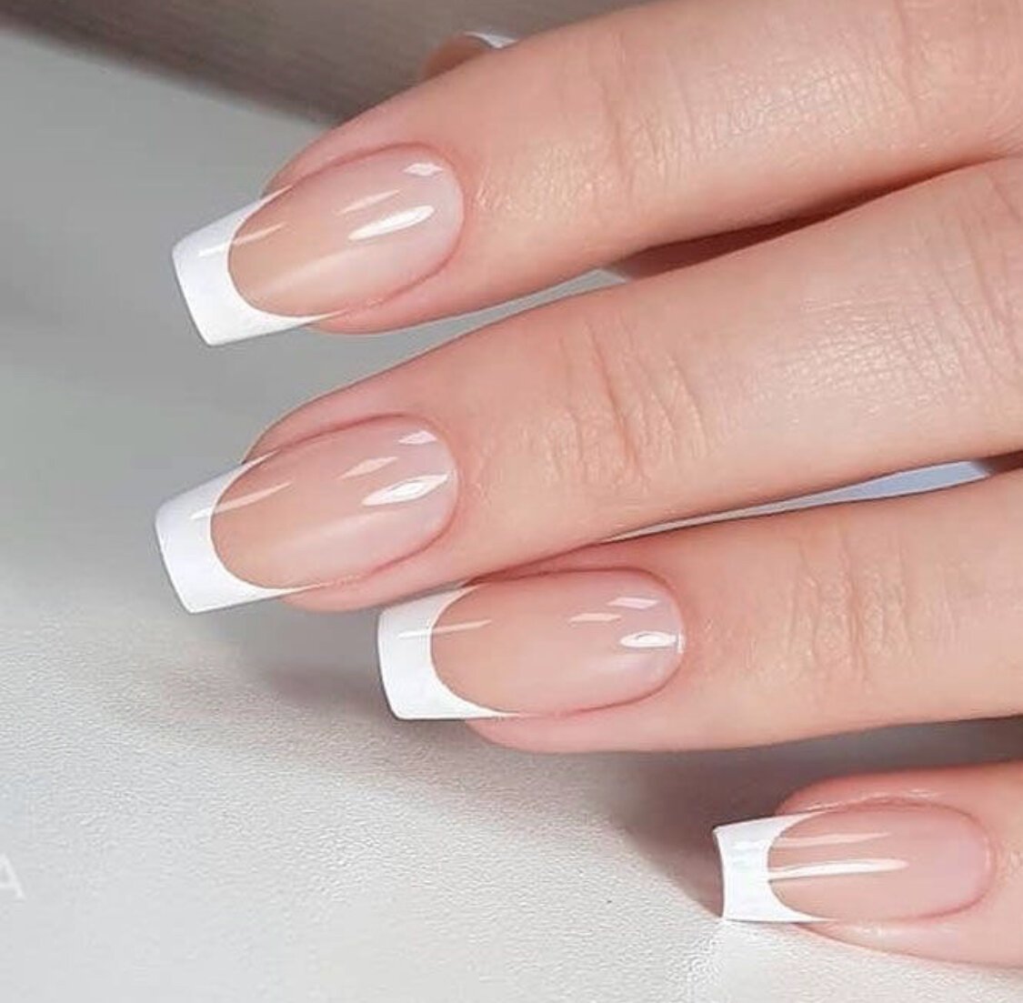 Classic French Nails.. Hottest 70+ Spring Nail Colors - 42