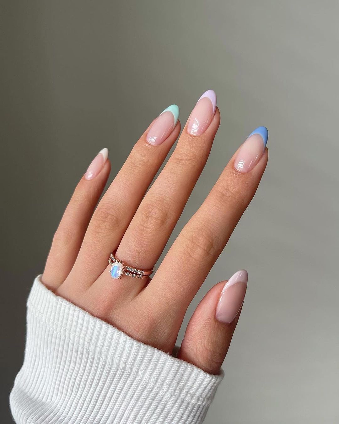 Colourful French Nails. 1 Hottest 70+ Spring Nail Colors - 50
