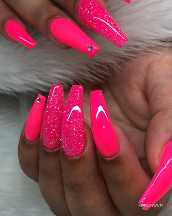 Hot Pink Nails Hottest 70+ Spring Nail Colors - 68