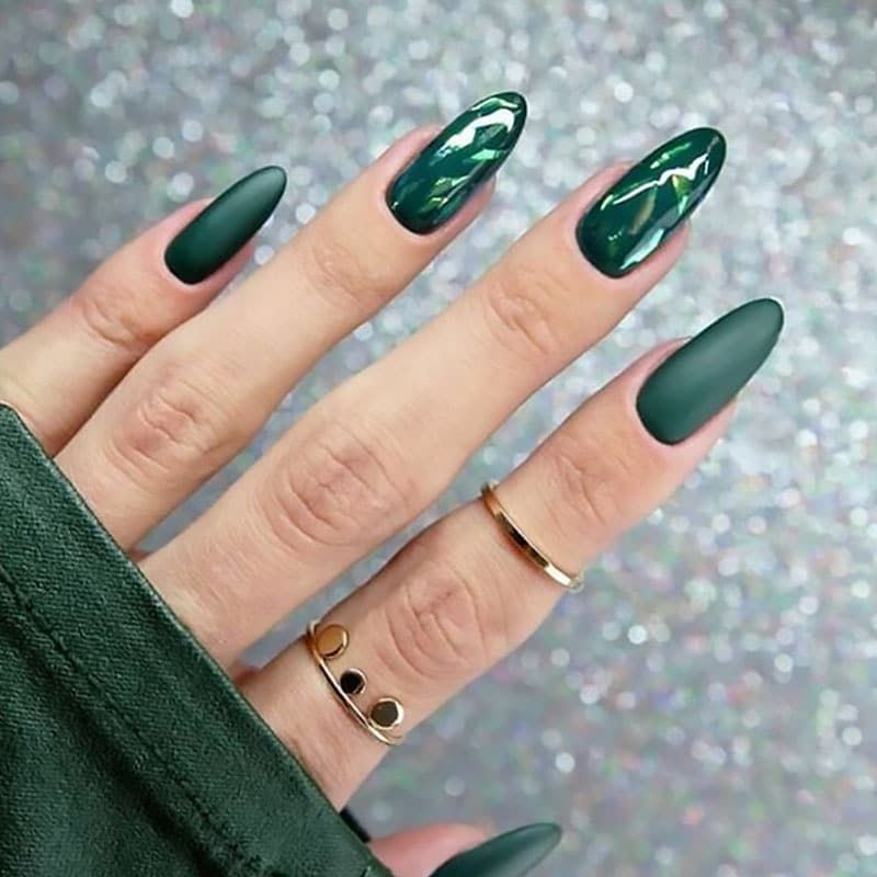 Shades of Green Nails 1 Hottest 70+ Spring Nail Colors - 37