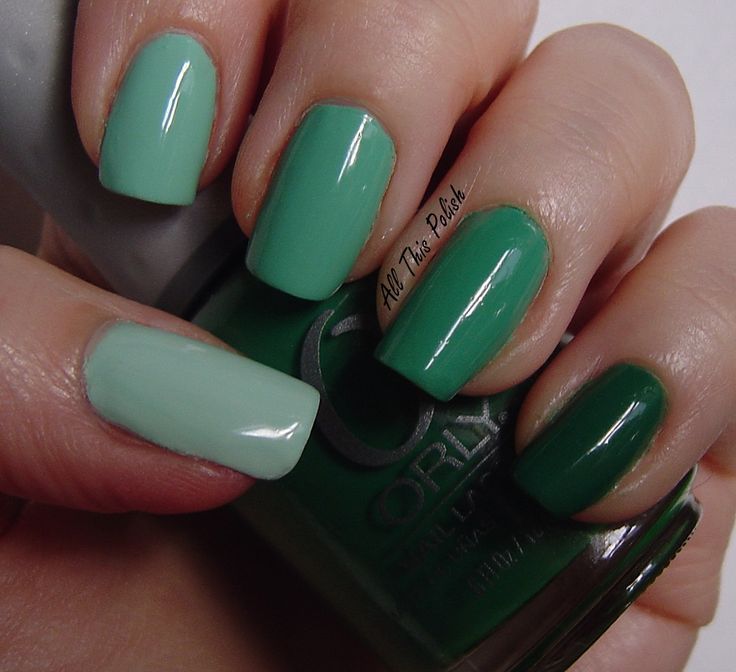 Shades of Green Nails 2 Hottest 70+ Spring Nail Colors - 40
