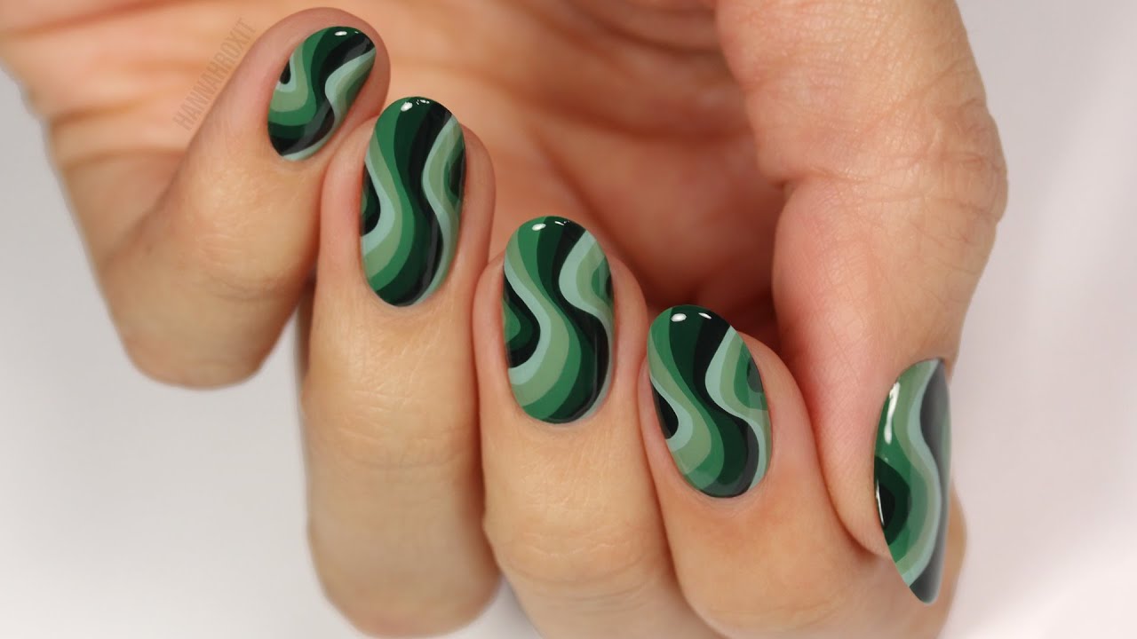 Shades of Green Nails.. 1 Hottest 70+ Spring Nail Colors - 38