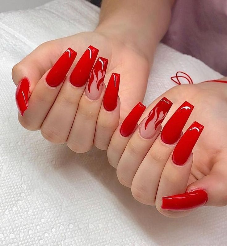 red nails. 1 Hottest 70+ Spring Nail Colors - 30