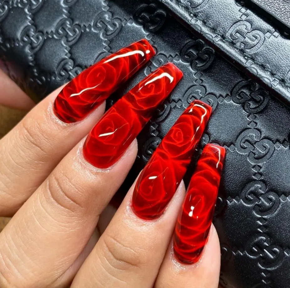 red nails. Hottest 70+ Spring Nail Colors - 31