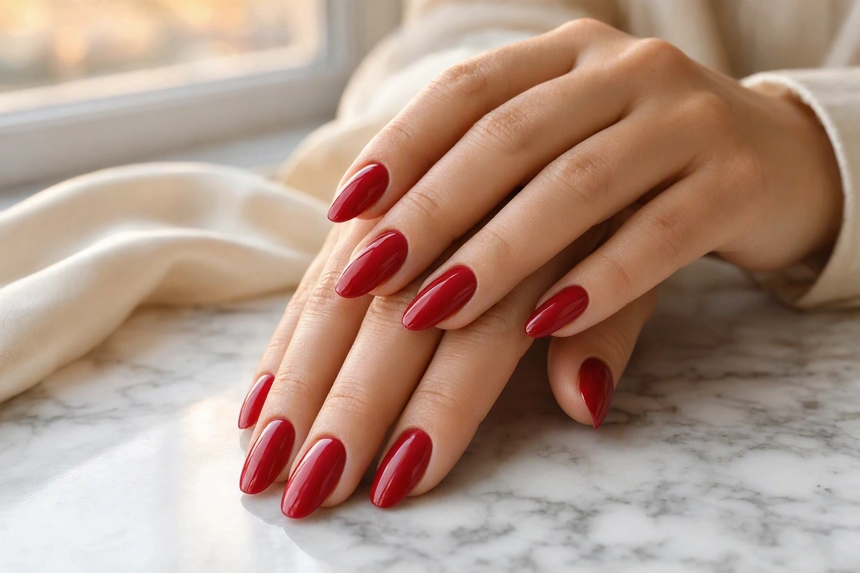 16 nails designs; how do you paint your nails 3 Classic Glossy Red Nails for a Timeless Look 16 nails designs; how do you paint your nails - 3